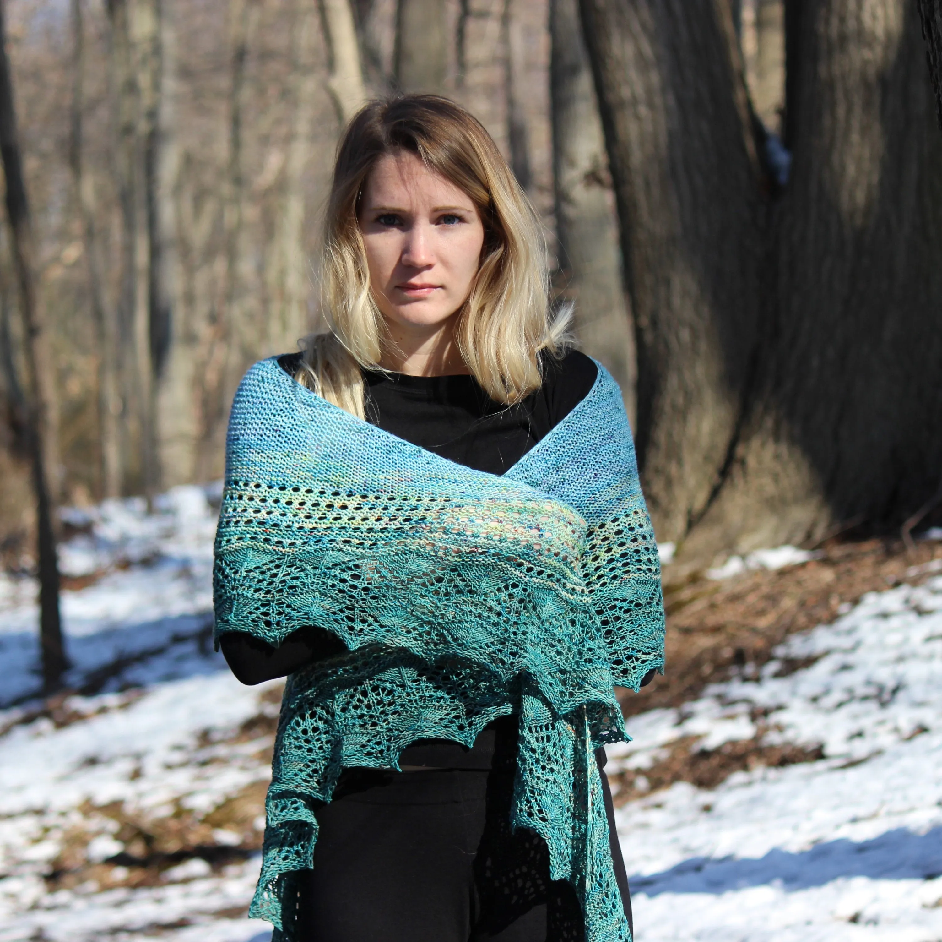 Sequana Shawl Knitting Pattern Fingering Weight