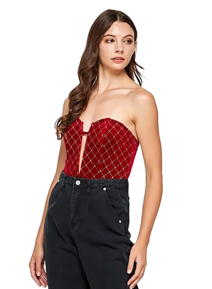 Signature 8 Women's Velvet Tube Bodysuit