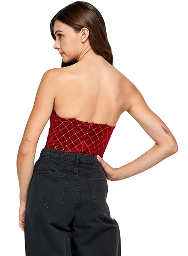 Signature 8 Women's Velvet Tube Bodysuit