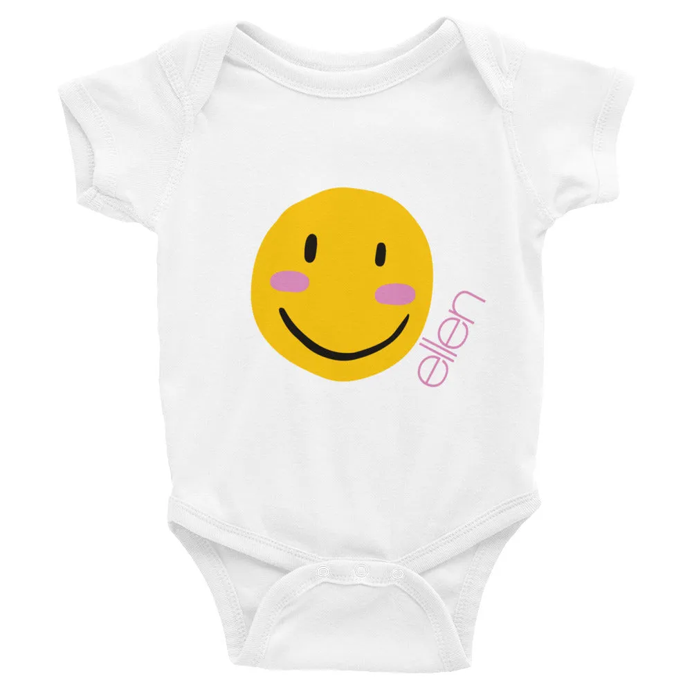 Smile Onesie- White