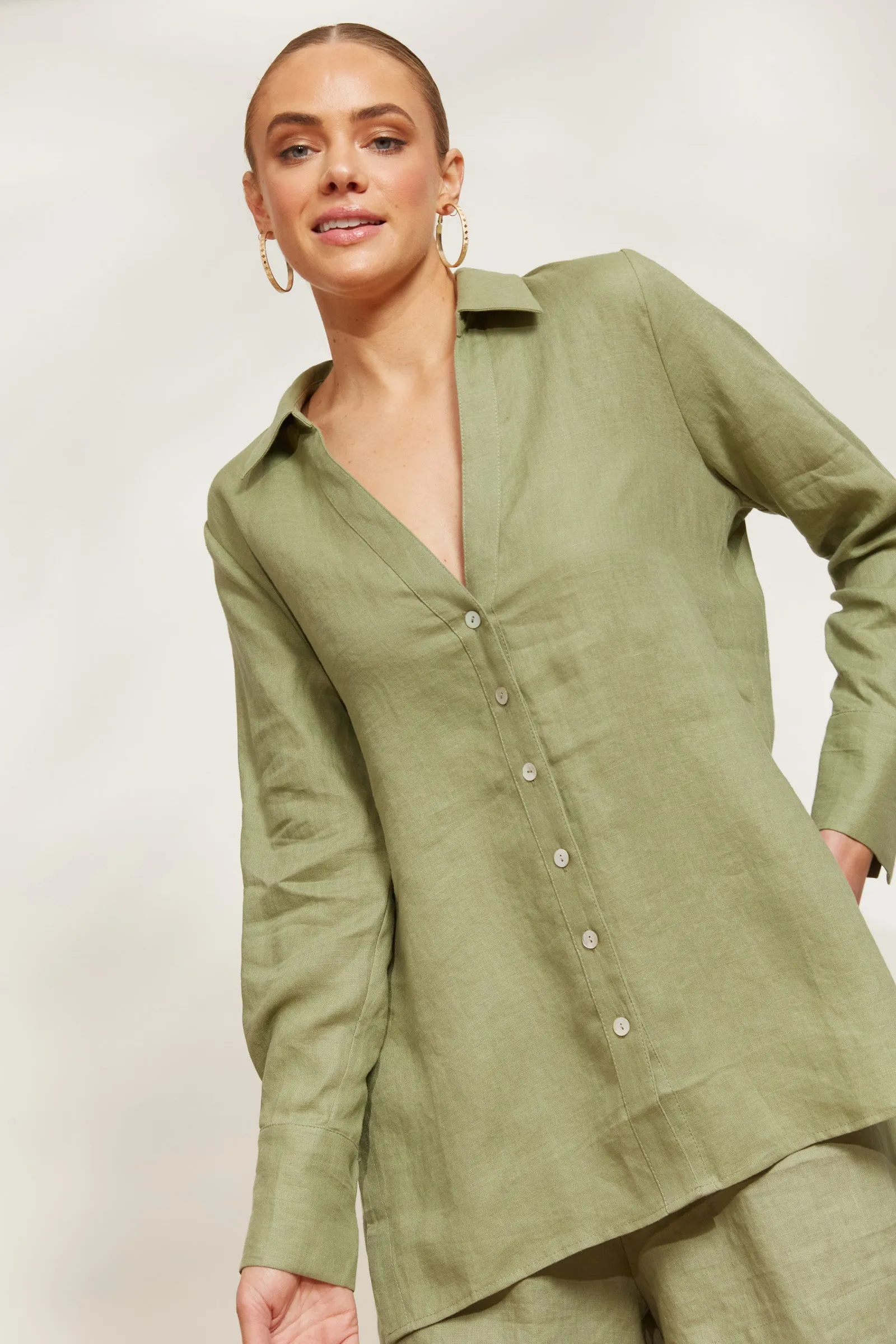 Sojourn Shirt, Aloe