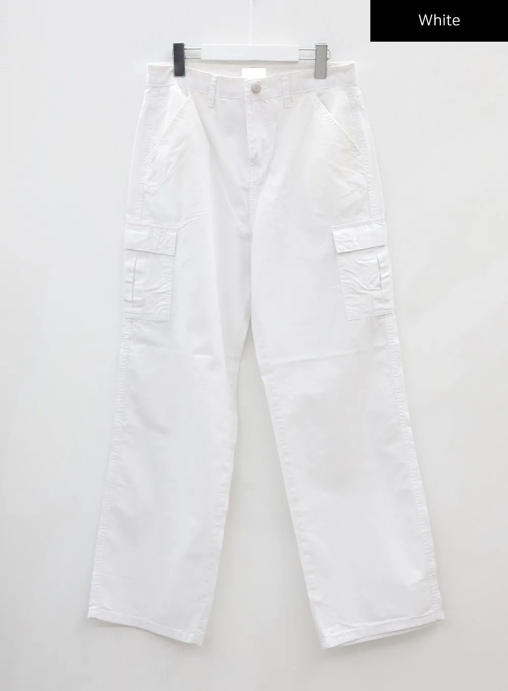Stitch Detail Low-Rise Cargo Pants CJ22