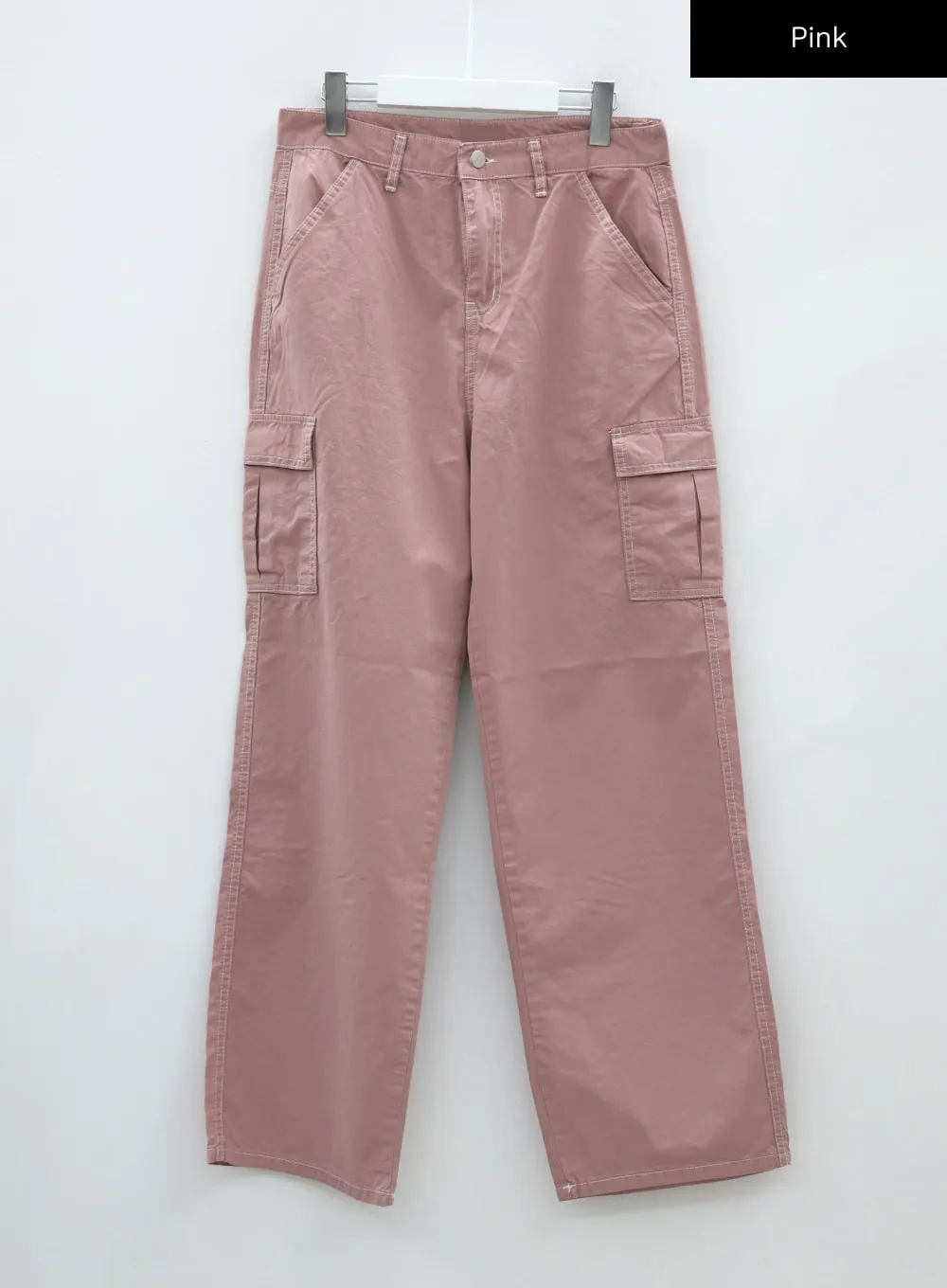 Stitch Detail Low-Rise Cargo Pants CJ22