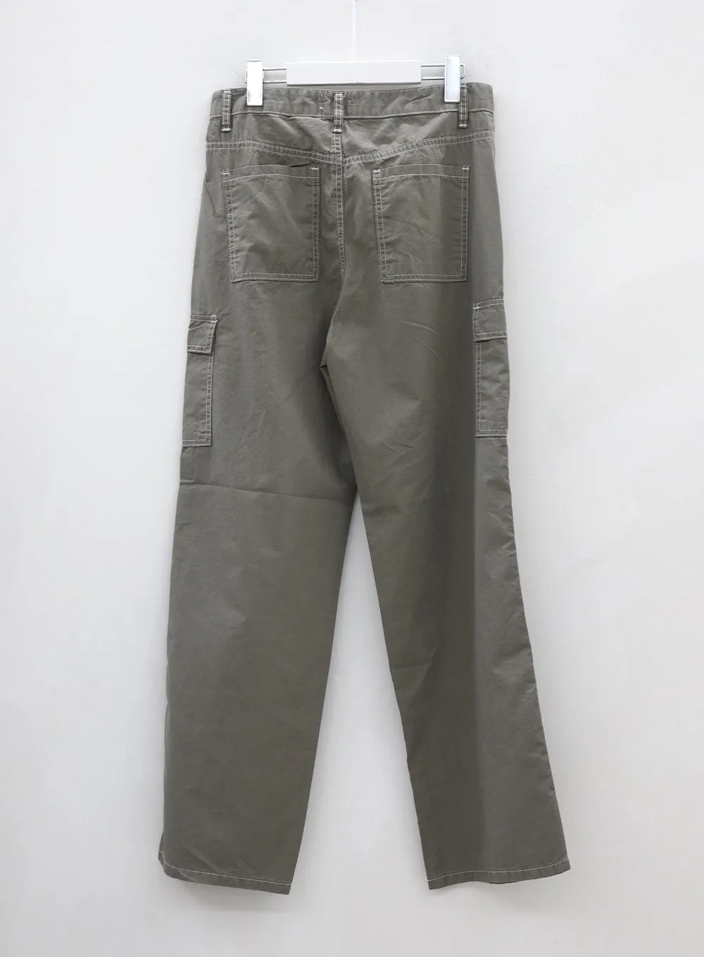 Stitch Detail Low-Rise Cargo Pants CJ22