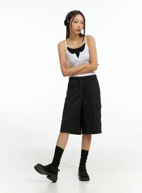 String Cargo Midi Pants IG405