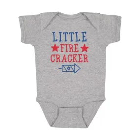 Sweet Wink - Gray Little Firecracker S/S Bodysuit