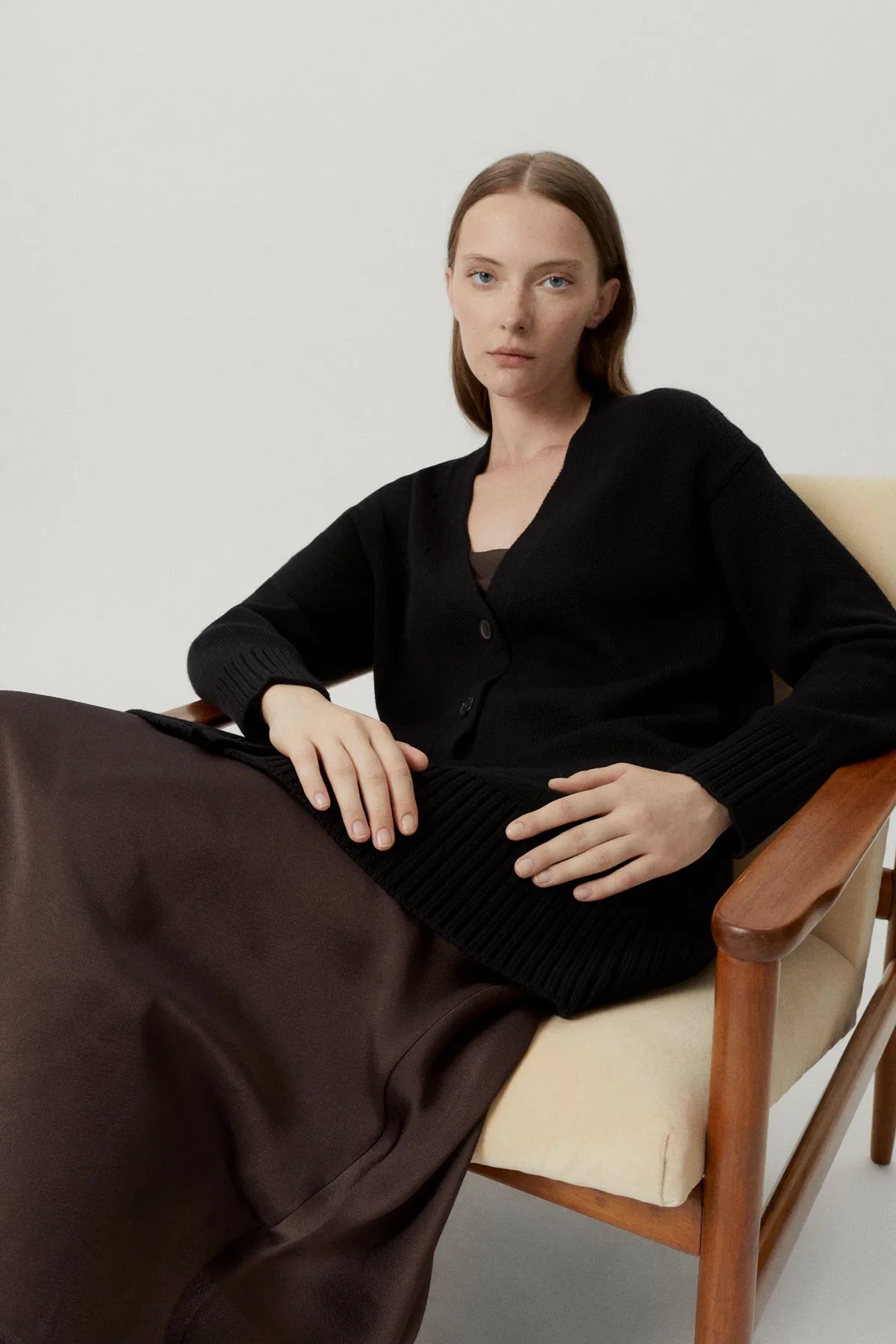 The Merino Wool Oversize Cardigan