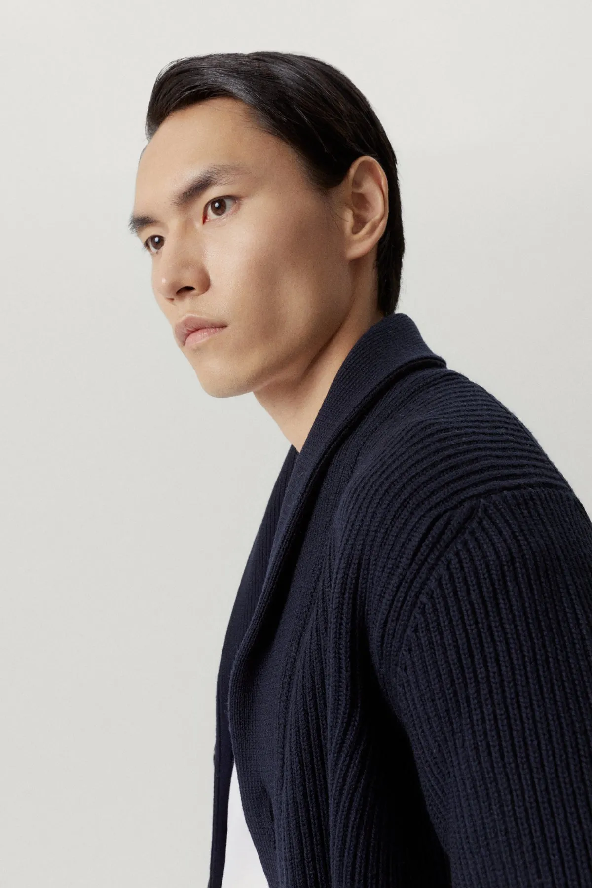 The Merino Wool Shawl Cardigan