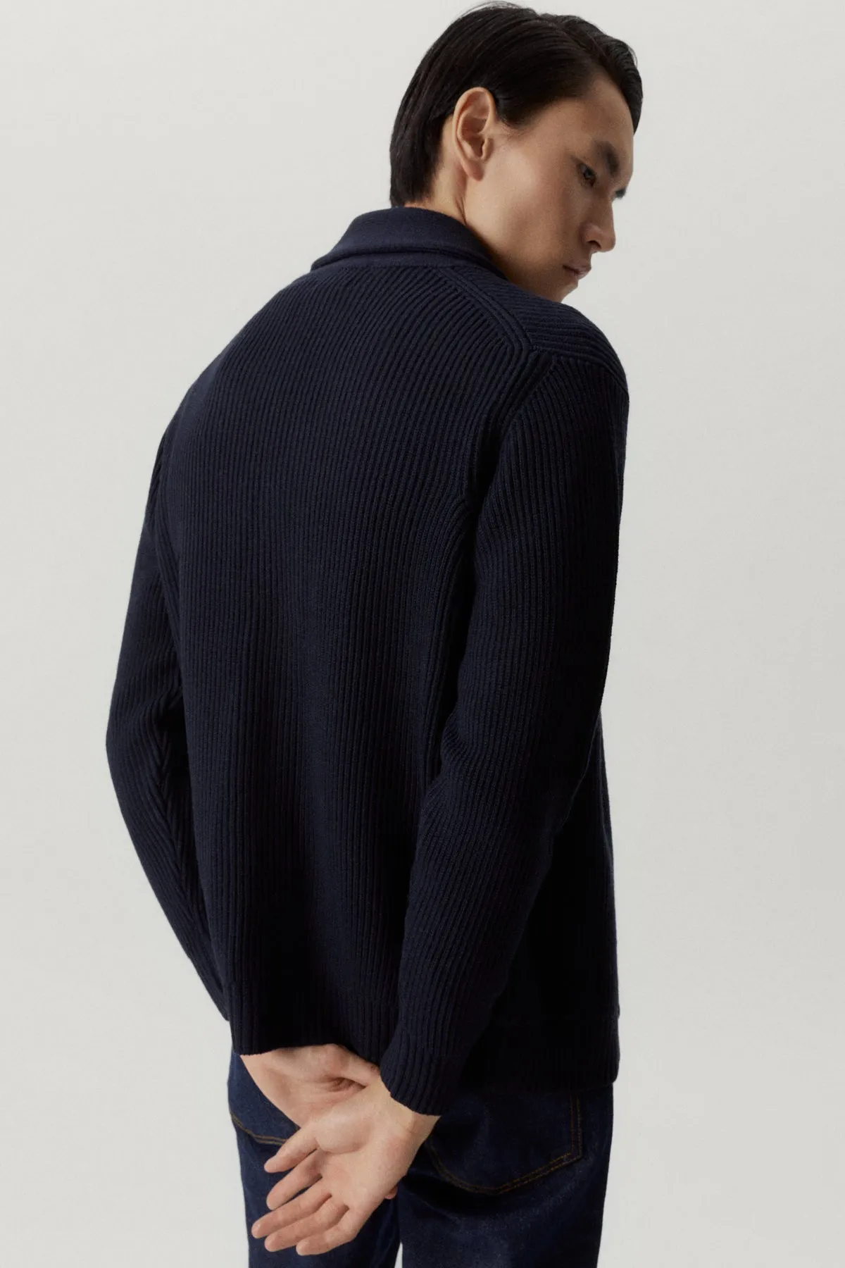 The Merino Wool Shawl Cardigan