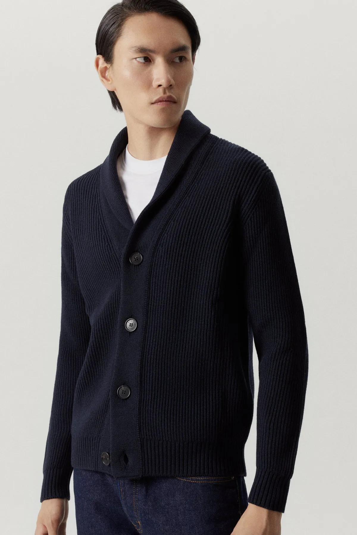 The Merino Wool Shawl Cardigan