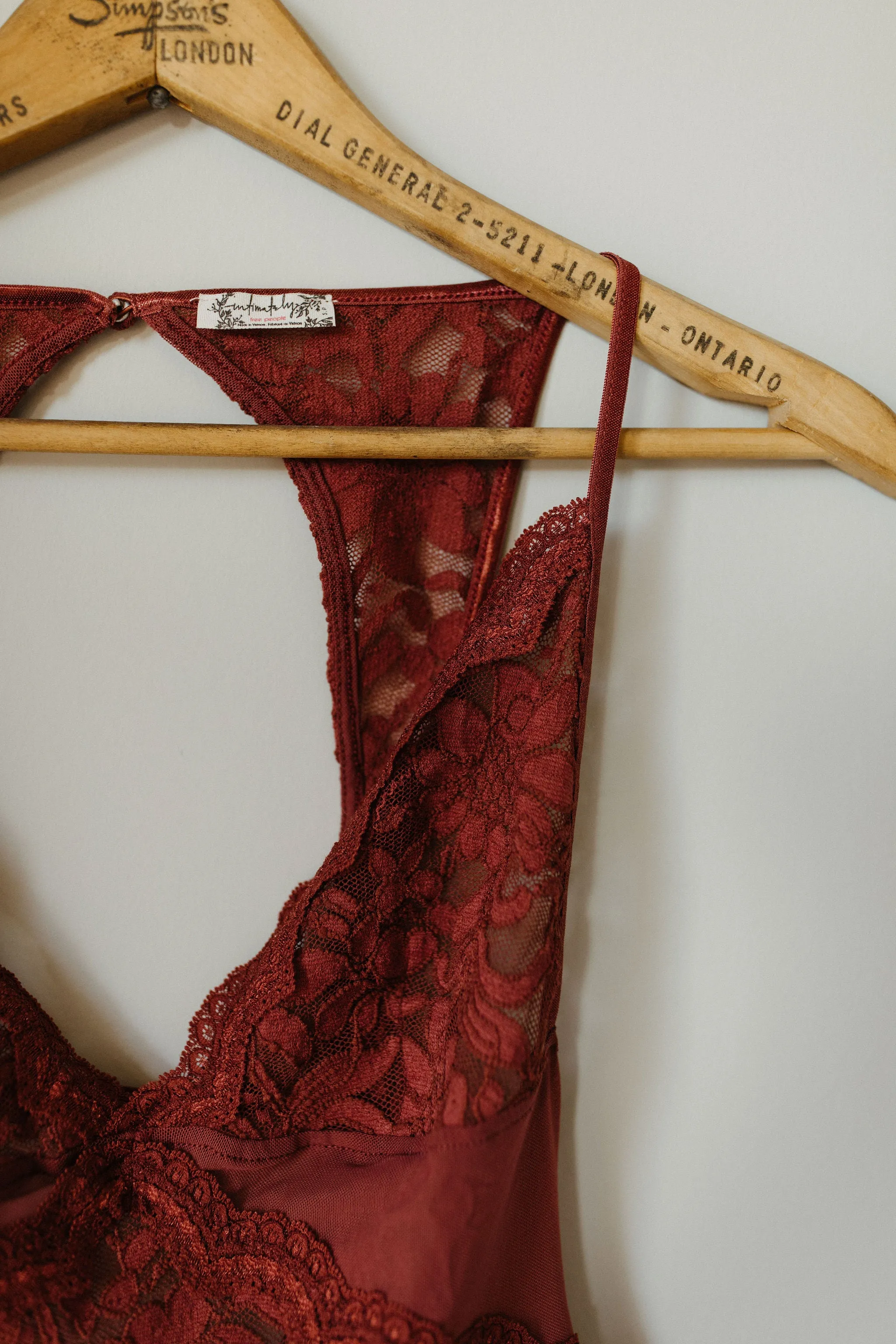 The Speed Date Bodysuit by Free People - Garnet