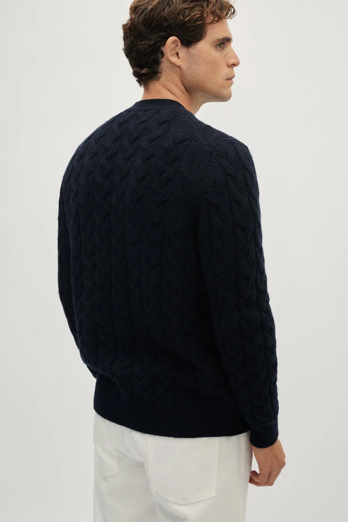 The Woolen Aran Cardigan