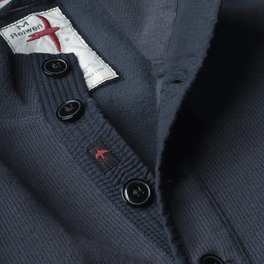 Thermal Button Mock Shirt