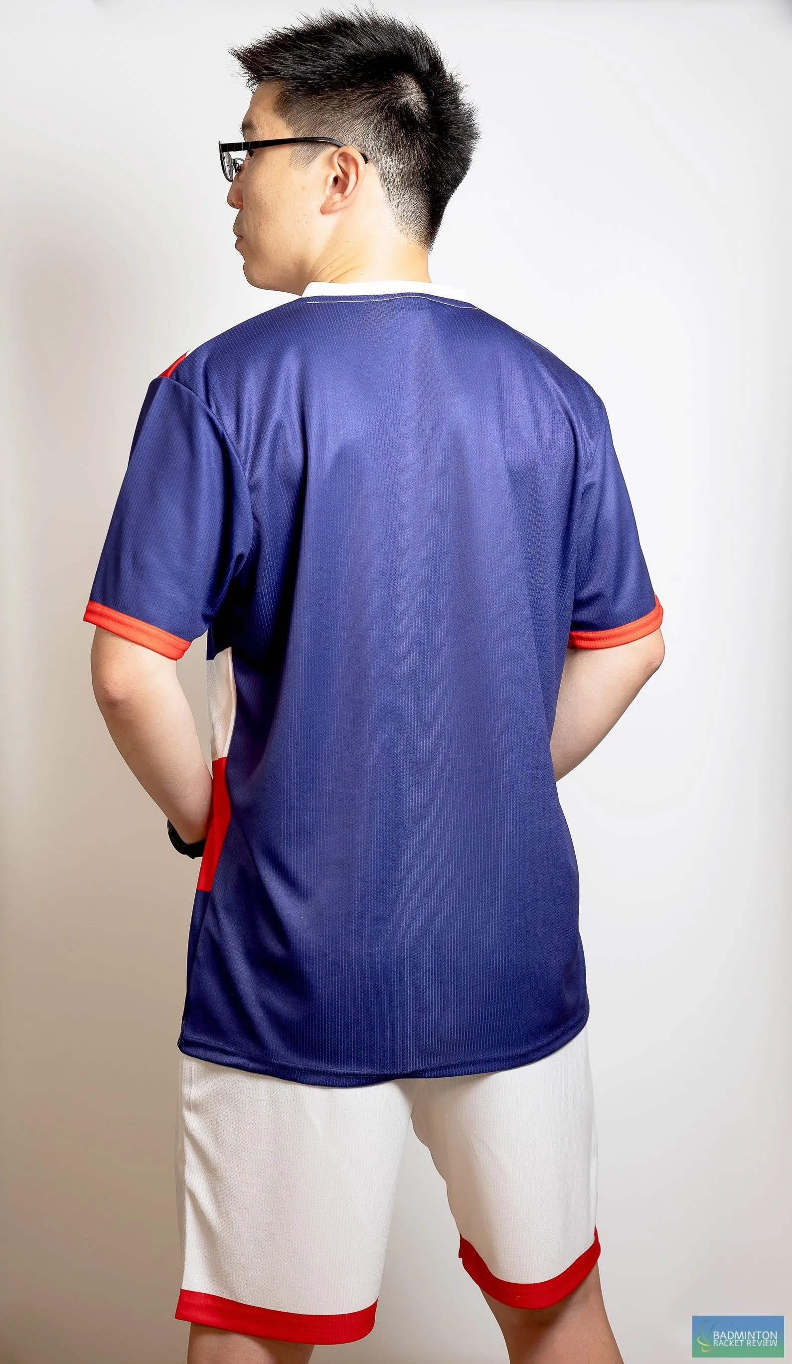 Tokyo 2020 Olympics BRR Shirt (White/Navy/Red) - Badminton/Tennis/Squash T-Shirt and Shorts
