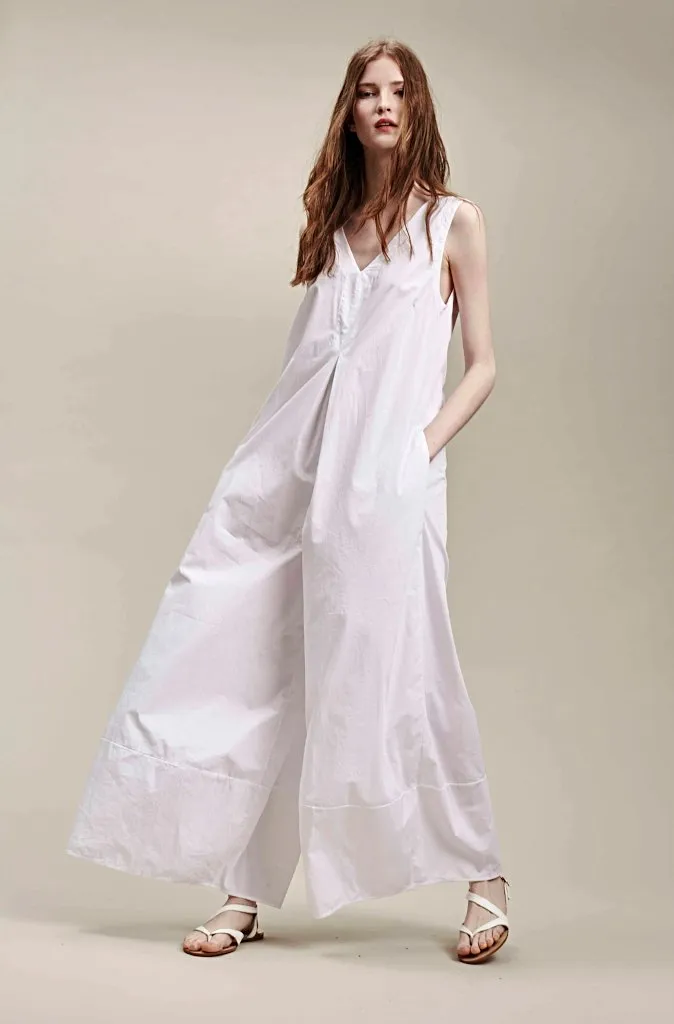 Transit Par Such Sleeveless Jumpsuit in White