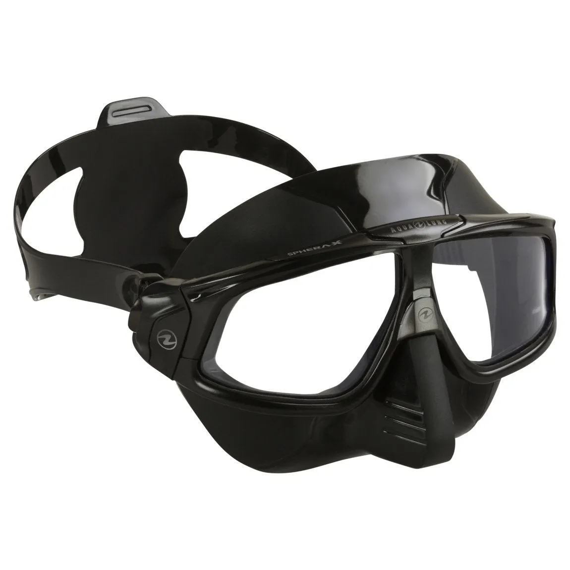 Used Aqua Lung Sphera X Scuba Freediving Mask - All Black