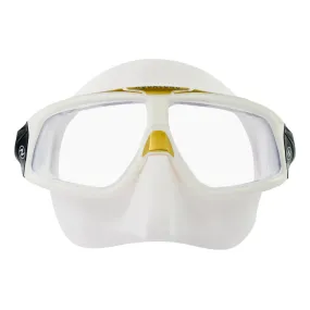 Used Aqua Lung Sphera X Scuba Freediving Mask - White/Gold