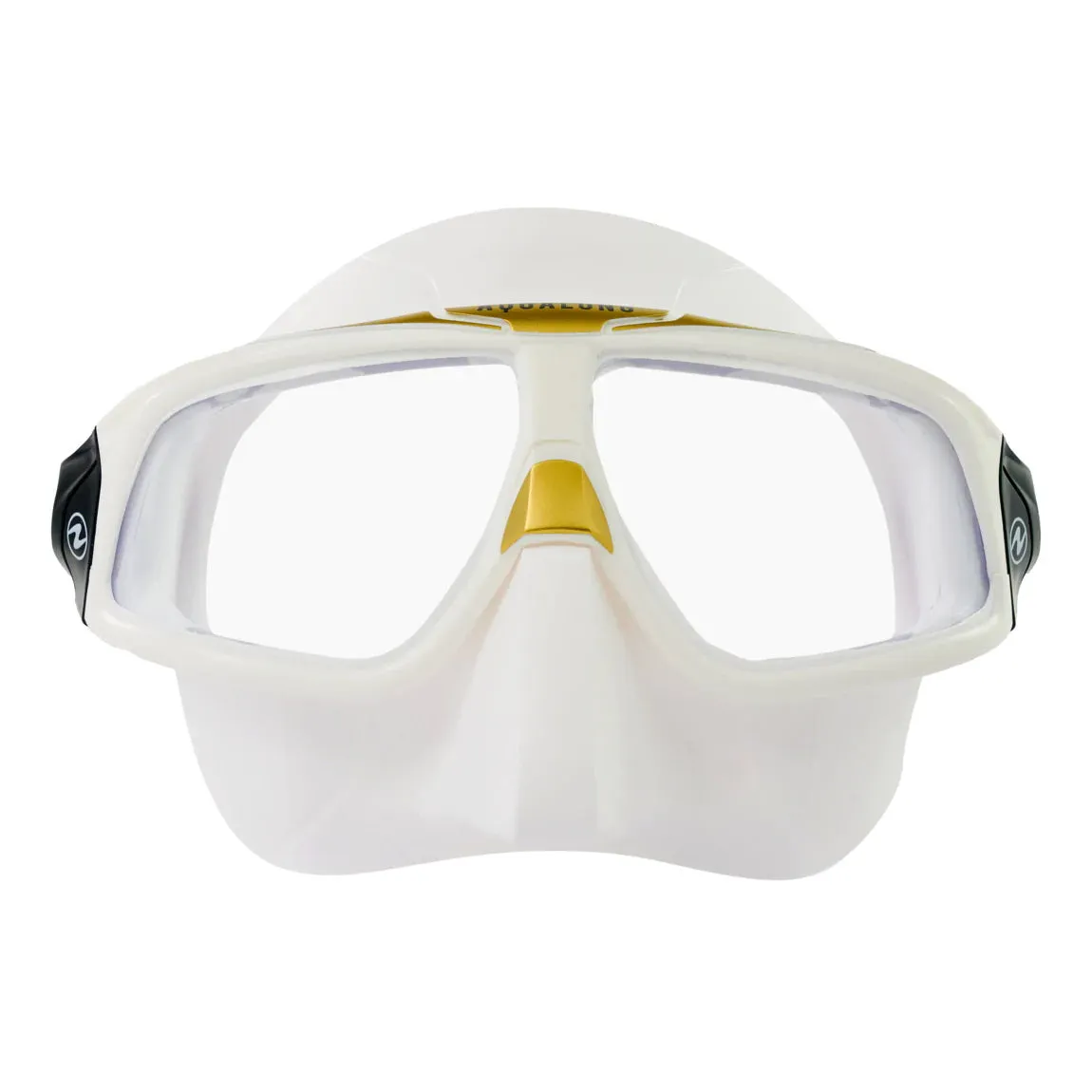 Used Aqua Lung Sphera X Scuba Freediving Mask - White/Gold