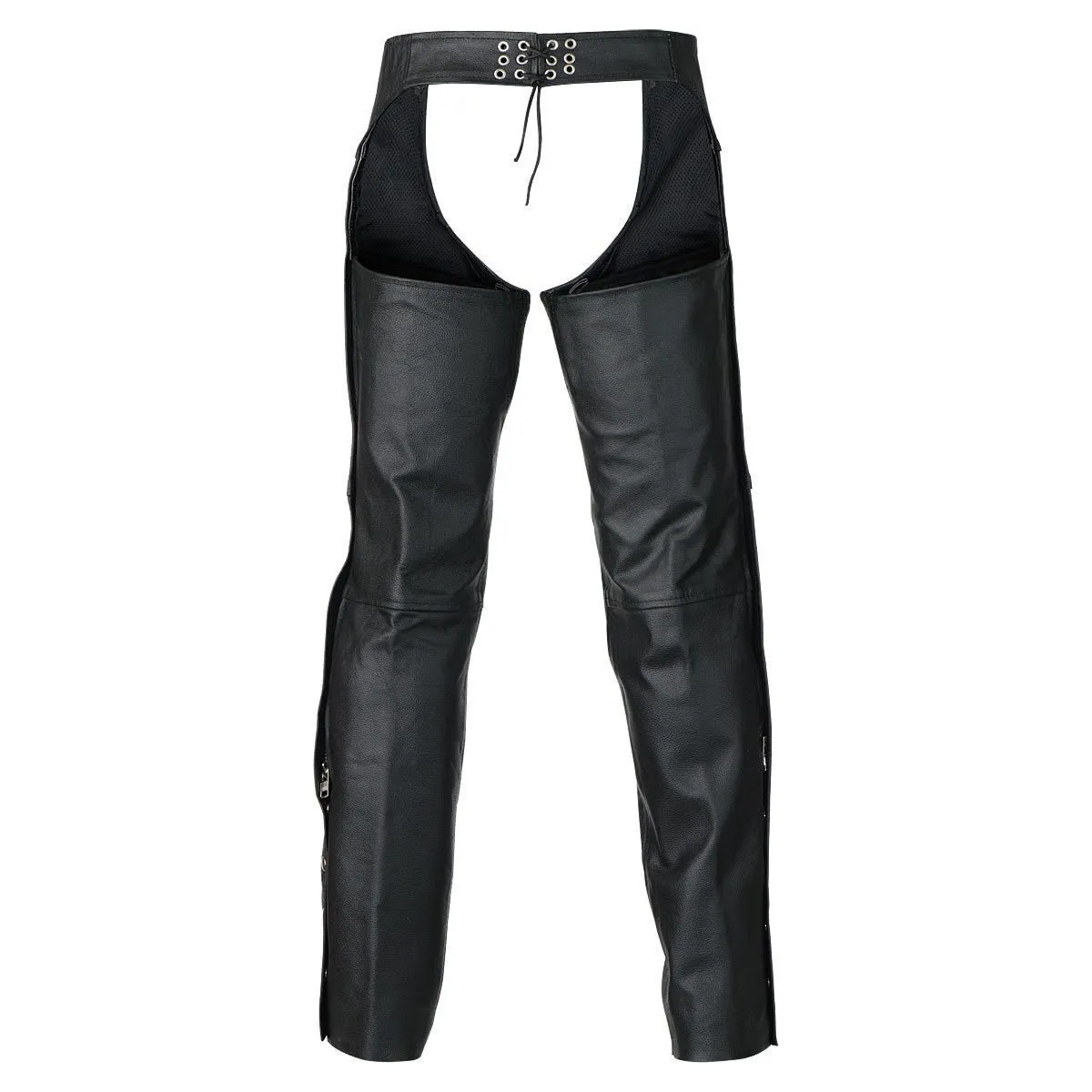 Vance Leather Unisex Black Zip-out Insulated Thermal Liner Biker Leather Motorcycle Chaps