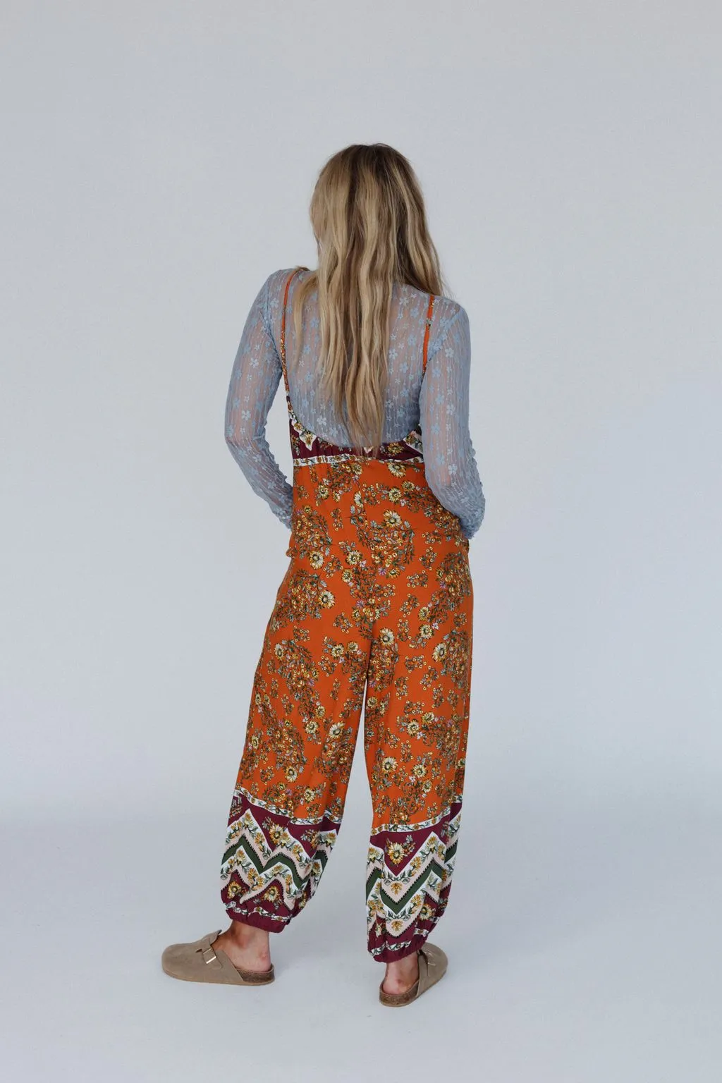 Wildflower Jumpsuit - Burgundy