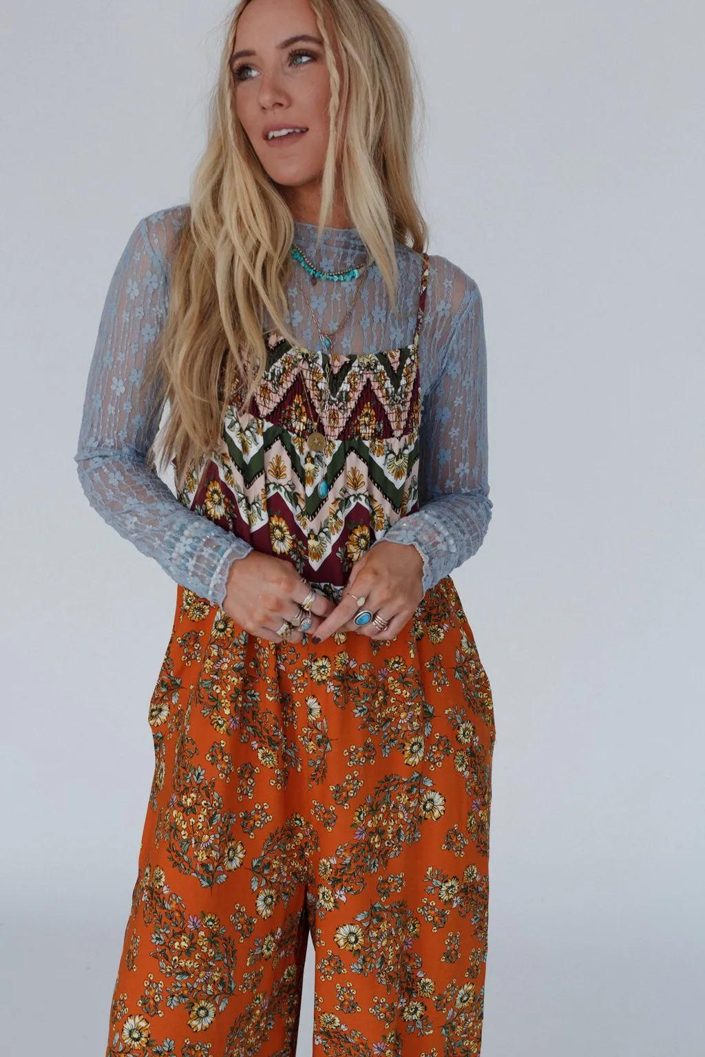 Wildflower Jumpsuit - Burgundy